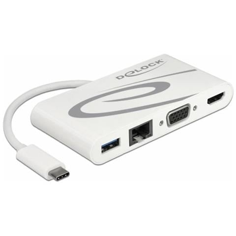 87731 hub di interfaccia USB 3.0 (3.1 Gen 1) Type-C Grigio, Bianco - Foto 1