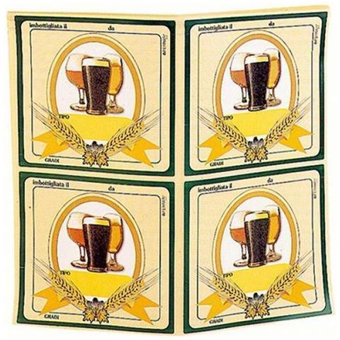 Etichette Adesive Per Birra Cm 8 X 10 Ferrari Group - Foto 1