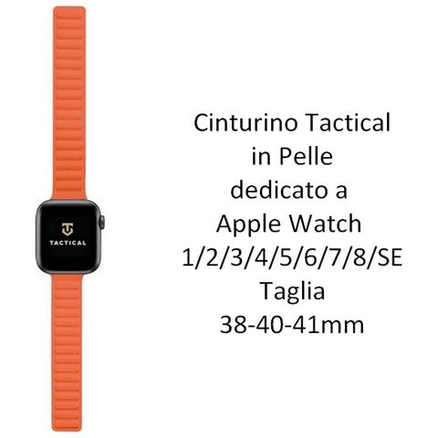 Cinturino 731 Originale Loop Leather Per Apple Watch 1-2-3-4-5-6-7-se 38 40 41mm Orange - Foto 2