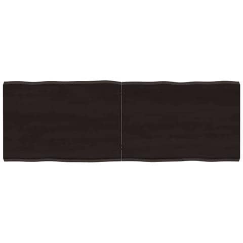 Piano Tavolo Marrone Scuro 120x40x (2-4) cm Rovere Non Trattato - Foto 1