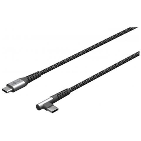Goobay 64659 Cavo Usb 1 M Usb 2.0 Usb C Nero, Grigio - Foto 2