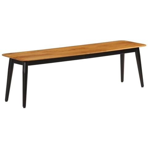 Panca 160x40x45 Cm In Legno Massello Di Mango E Ferro - Foto 1