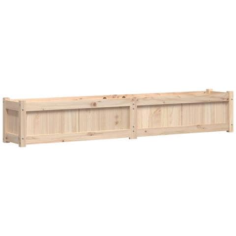 Fioriera Da Giardino 180x31x31 Cm In Legno Massello Di Pino - Foto 1