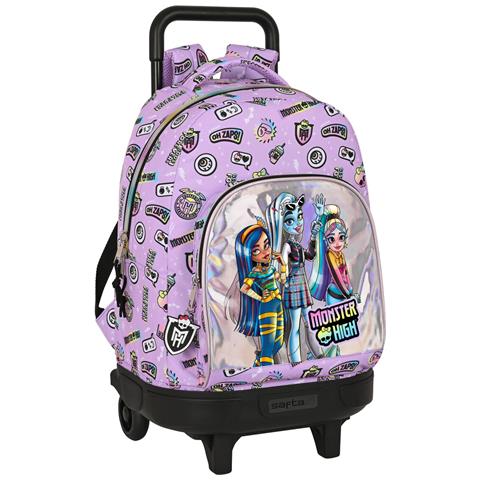Trolley Per La Scuola Monster High Best Boos Lilla 33 X 45 X 22 Cm - Foto 1