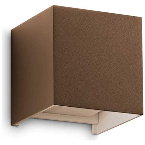 Applique Da Parete Contemporaneo Atom Alluminio Coffee Led 12w 3000k Ip54 - Foto 1