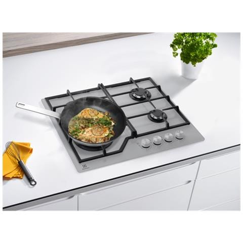 Piano Cottura SI5642D a Gas 4 Zone Cottura da 60 cm Colore Acciaio Inossidabile - Foto 2