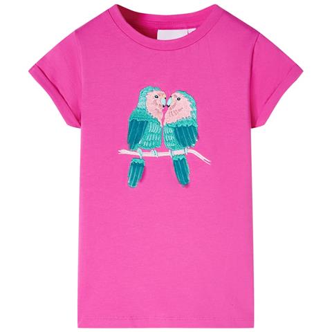 Maglietta Da Bambina Rosa Scuro 128 - Foto 1