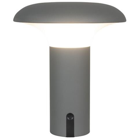 Lampada Da Tavolo Ramsey - Grigio - Plastica - 17x17x21 Cm - Foto 2