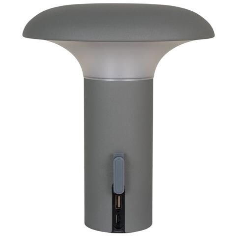 Lampada Da Tavolo Ramsey - Grigio - Plastica - 17x17x21 Cm - Foto 4