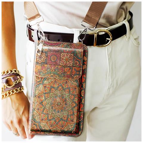 Borsello Sughero, Collezione Mandalavibe Chiusura Cerniera / Magnetica - Foto 2