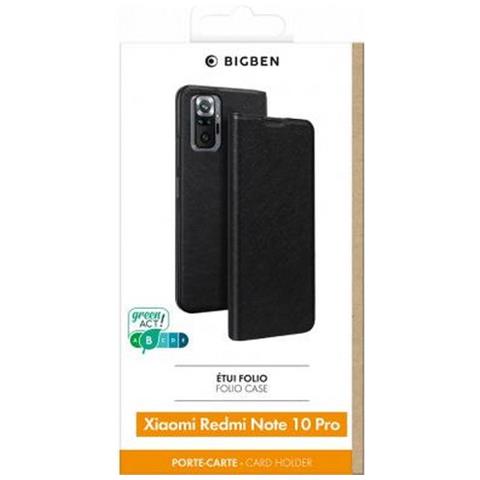Custodia Per Xiaomi Redmi Note 10 Pro Folio Portacarte Supporto Video, Nero - Foto 3