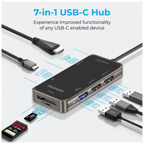 Hub Usb Primehub-lite Hdmi 4k@ 30hz 3x Usb-a 3.0/2.0 - Foto 2