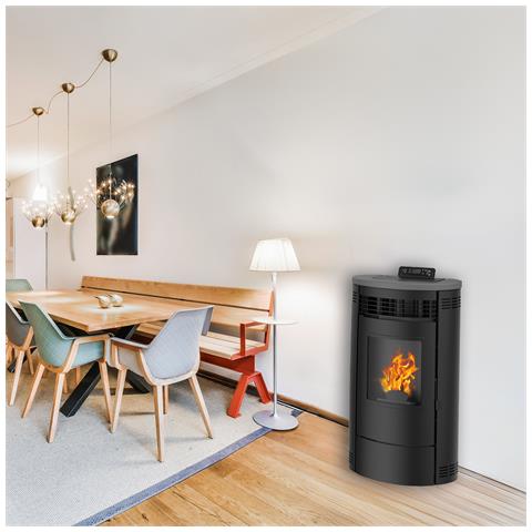 Stufa A Pellet Flavia 15 Nero - Foto 2