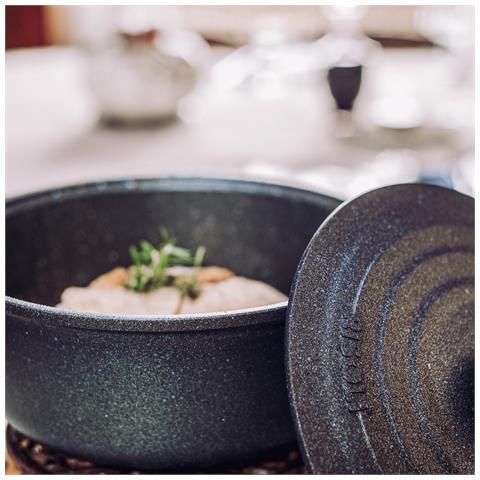 Tegame Le Pignatte - Nero - Alluminio Pressofuso - 24x24x7,5 Cm - Foto 5