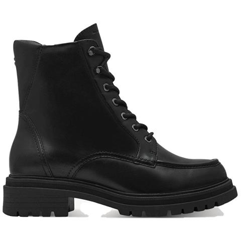 Lace Boot Black Leather Stivali Pelle Scarpe Donna Nero Eu 37, 1-25209-43 003 - Foto 2