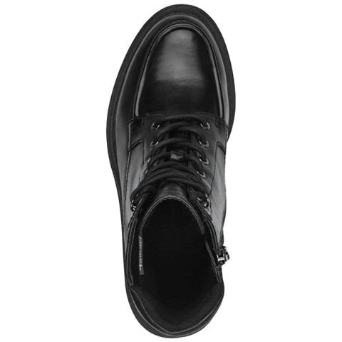 Lace Boot Black Leather Stivali Pelle Scarpe Donna Nero Eu 37, 1-25209-43 003 - Foto 3