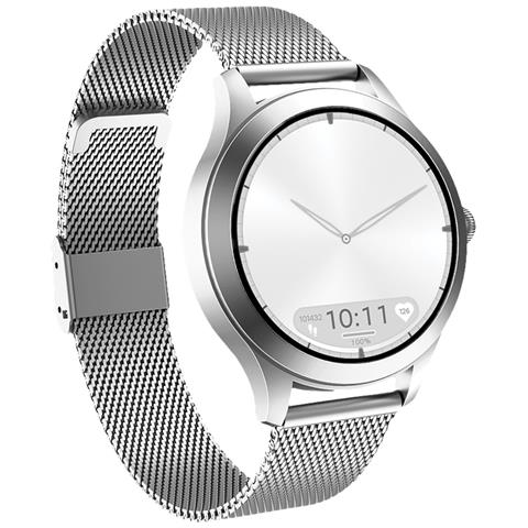 Fw44 2 Orologio Connesso Ip68 Con Bracciale In Maglia Milanese, Argento - Foto 1