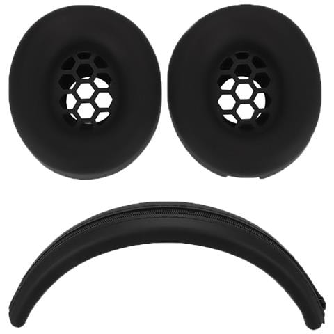 Cuscinetti Auricolari Di Ricambio Per Beats Studio Pro, Copriauricolari Morbidi In Silicone Black - Foto 1