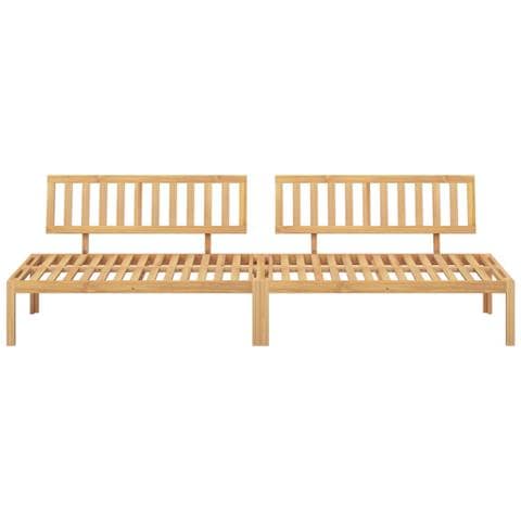 Divani Centrali Da Giardino Pallet 2pz Legno Massello Di Acacia - Foto 3