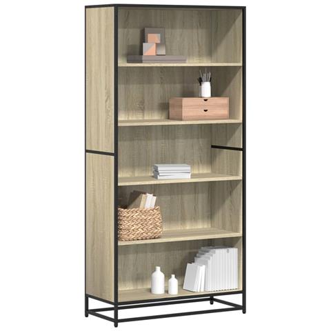 Libreria Rovere Sonoma 80,5x35x170,5 Cm In Truciolato - Foto 1
