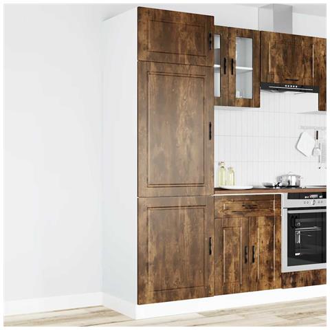 Armadio Da Cucina Porto Rovere Fumo In Legno Multistrato - Foto 1