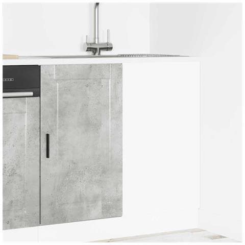 Base Da Cucina Porto Grigio Cemento In Legno Multistrato - Foto 3