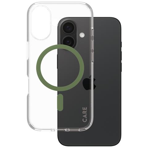 CARE by PG Green MagSafe iPhone16 6.1 custodia per cellulare Cover Trasparente - Foto 1