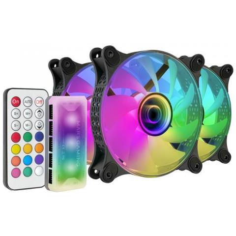 Kit Ventola per PC MF3DKIT ARGB x3 120 mm Nero - Foto 1