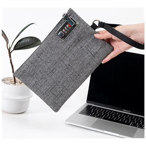 Organizzatore Di Documenti Da Viaggio Con Blocco Rfid Sicuro Grey - Foto 2