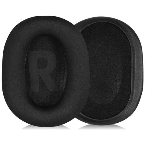 Cuscinetti Auricolari In Tessuto Di Seta Di Ghiaccio Nero Per Logitech G Pro X (2 Pezzi) - Foto 3