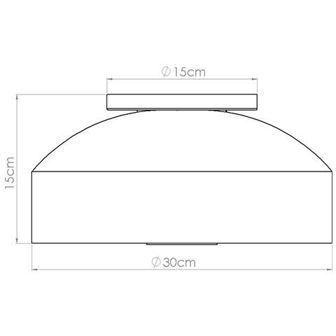 Lampada Da Soffitto Omiq Bianco Sl. 1677 - Moderno Lampada Da Soffitto Bianco 15x30x30 Cm - Foto 2