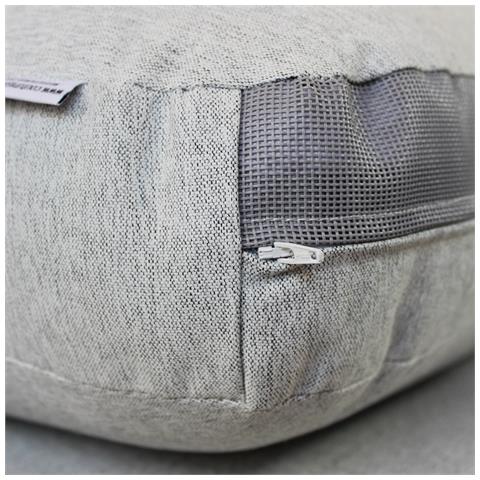 Aitana - Conchiglione Con Struttura In Alluminio Wicker Grigio Chiaro - Foto 2