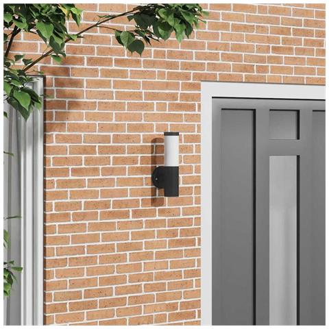 Luce da Parete da Esterno Nera Acciaio Inossidabile IP44 - Foto 2