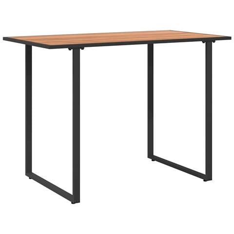 Tavolo da giardino Marrone 100x55x70 cm DPC e Acciaio - Foto 1