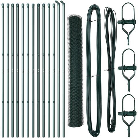 Set di Recinzione Set di 2 Verde foresta Rete metallica 25 x 1 m - Foto 1