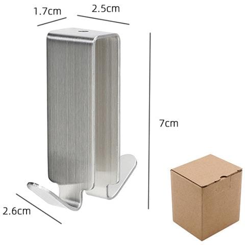 Bagno Schermi Doccia E Porte In Vetro Gancio Porta Asciugamani Gancio Doppio Corto (confezione Da 4) - Foto 2