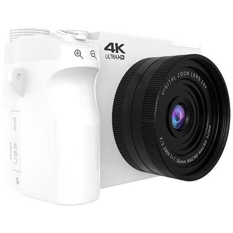 Fotocamera Digitale Mirrorless Entry-level 75mp 4k Con Wifi White - Foto 1