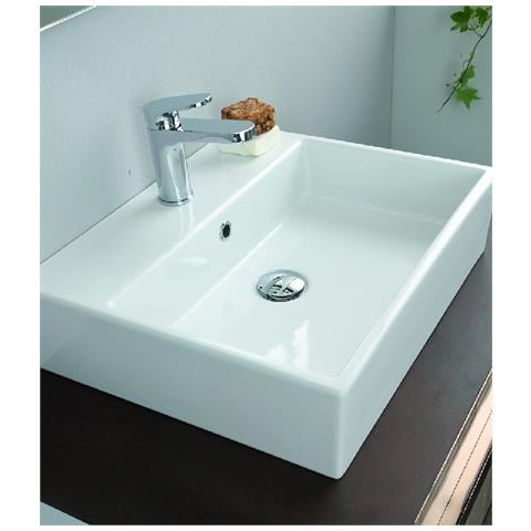 Lavabo D'appoggio 50x42 Cm Mod La64 Bianco - Foto 2