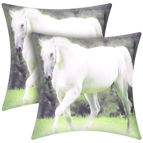 Set Di 2 Copricuscini 40x40 Cm Design Cavallo - Foto 5