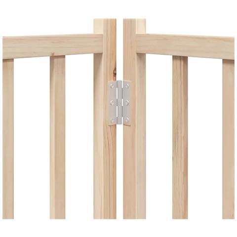 Cancello per Cani Porta Pieghevole 8 Pannelli 640 cm in Pioppo - Foto 9
