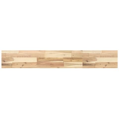 Ripiano a Parete 160x20x4 cm Legno Massello Acacia Non Trattato - Foto 1