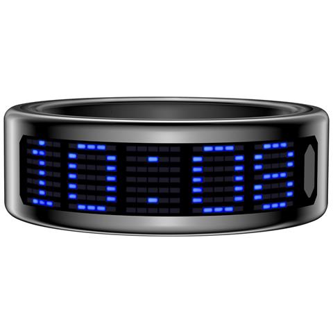 Smart Ring Con Display: Controllo Touch, Monitoraggio Fitness E Telecomando Black 13 - Foto 2