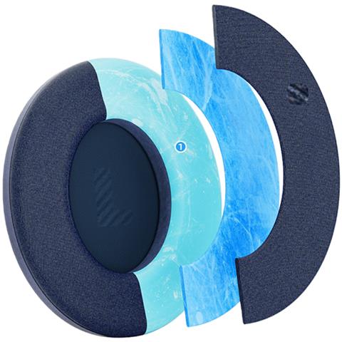 Cuscinetti Di Ricambio Compatibili Con Bose Qc45/qc35 - Comfort Migliorato Con Gel Refrigerante (2 Pezzi) Blue - Foto 1