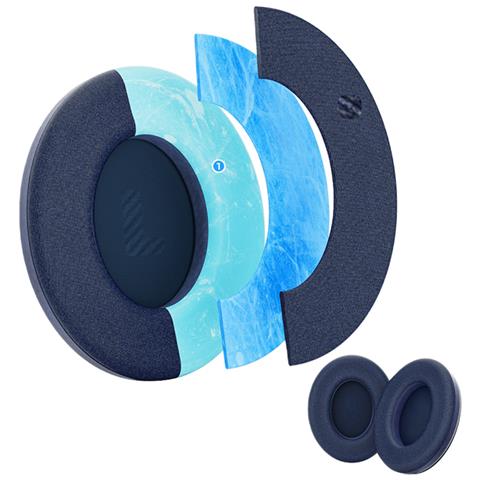 Cuscinetti Di Ricambio Compatibili Con Bose Qc45/qc35 - Comfort Migliorato Con Gel Refrigerante (2 Pezzi) Blue - Foto 3