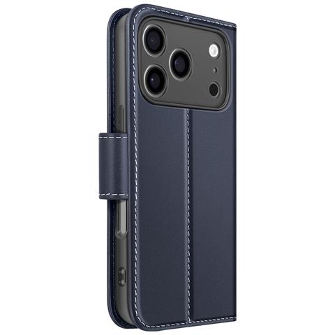 Custodia A Portafoglio Per Iphone 17 Pro Max In Pelle Premium Con Funzione Stand - Foto 1