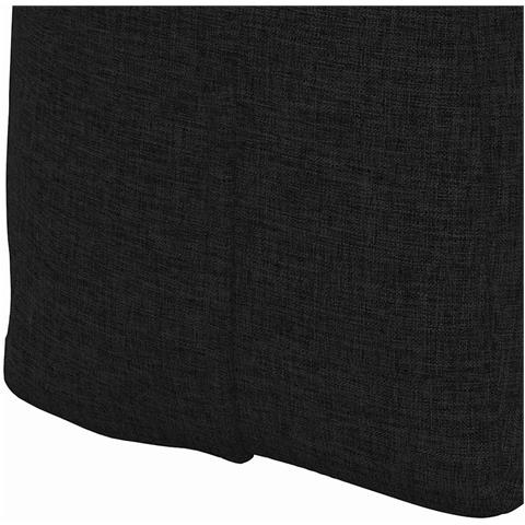 Cuscino per Schiena Nero 140 x 24 x 50 cm Tessuto - Foto 9