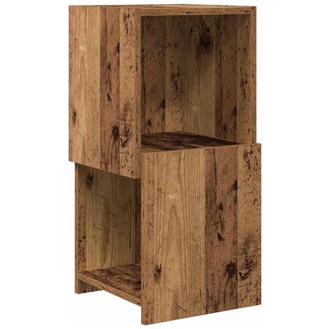 Mobile angolare Bianco 30,5x30x65cm Legno multistrato - Foto 1