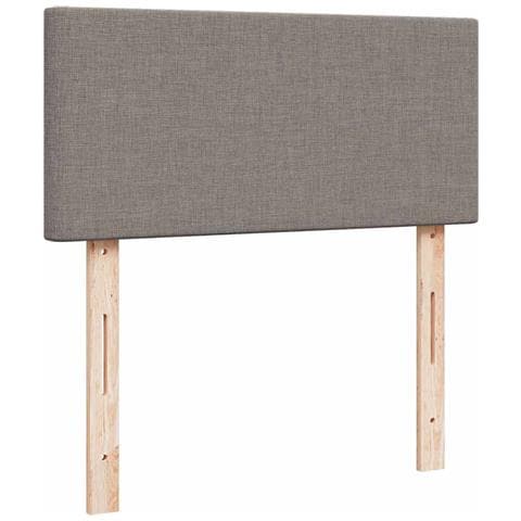 Struttura Letto Pouf con Materasso Tortora 80x200 cm in Tessuto - Foto 9