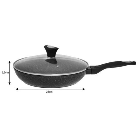 KB-7041 Padella antiaderente in granito con coperchio 28 cm - Foto 7