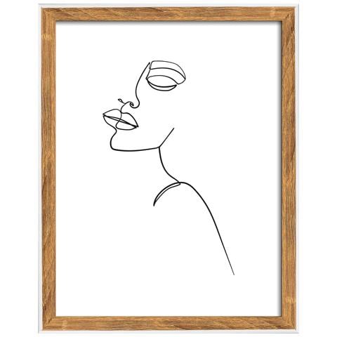 Silhouette Struttura In Legno, 15x20 Cm, Natura - Foto 1